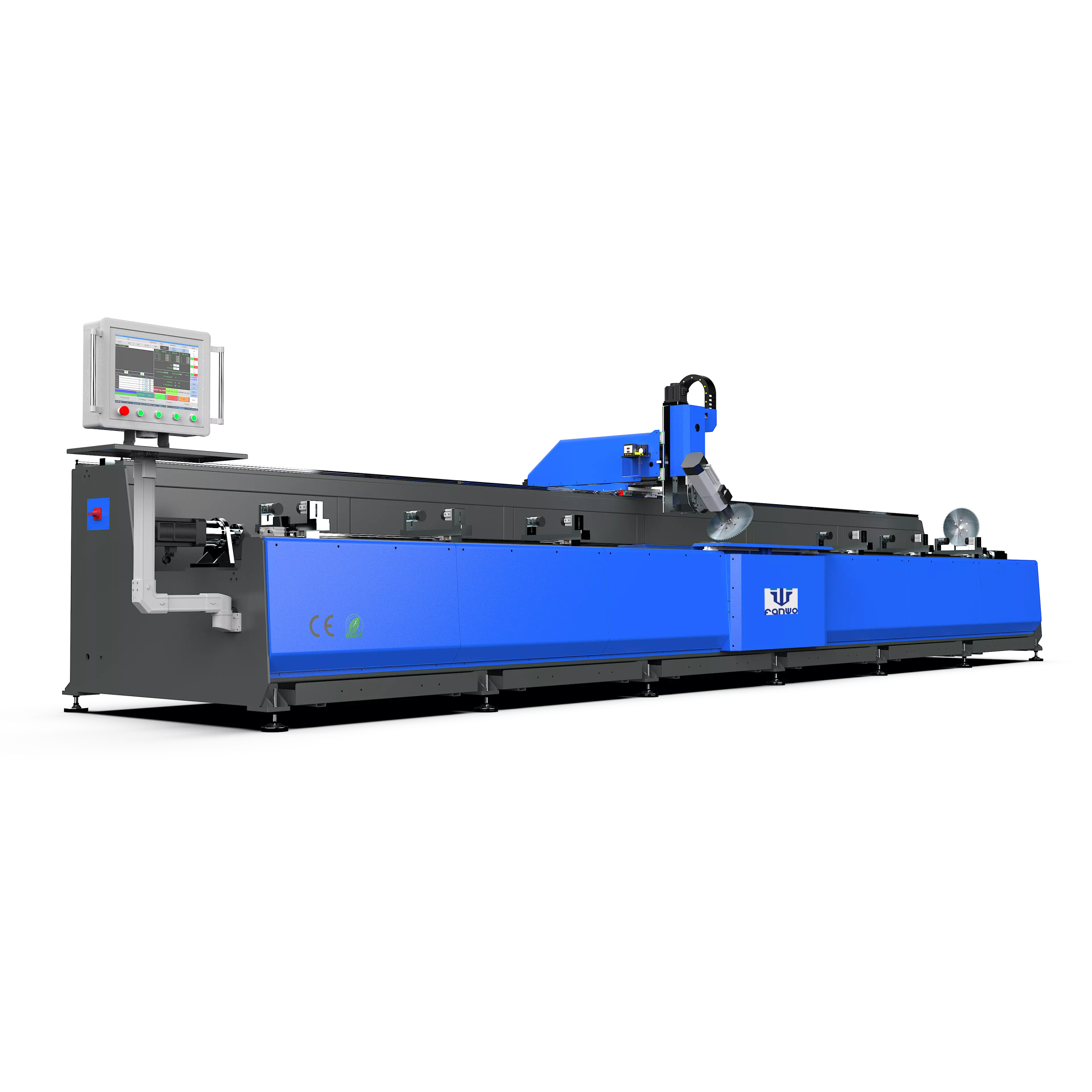 3+1 axis flip cnc aluminum milling drilling machine door making machine