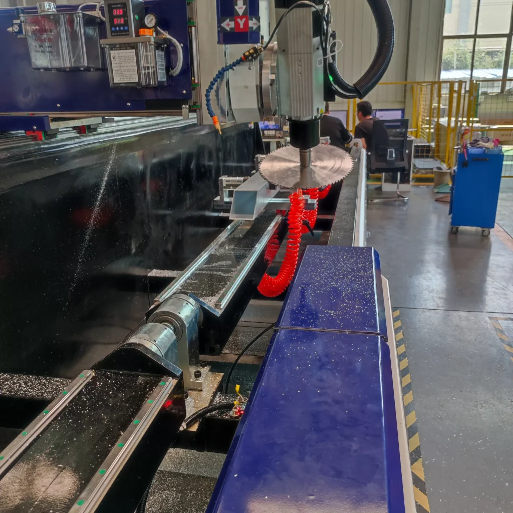 3+1 axis flip cnc aluminum milling drilling machine door making machine