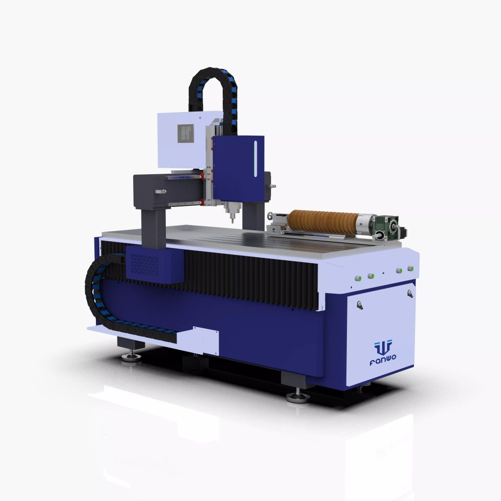 4-axis rotary cnc router machine for metal cutting