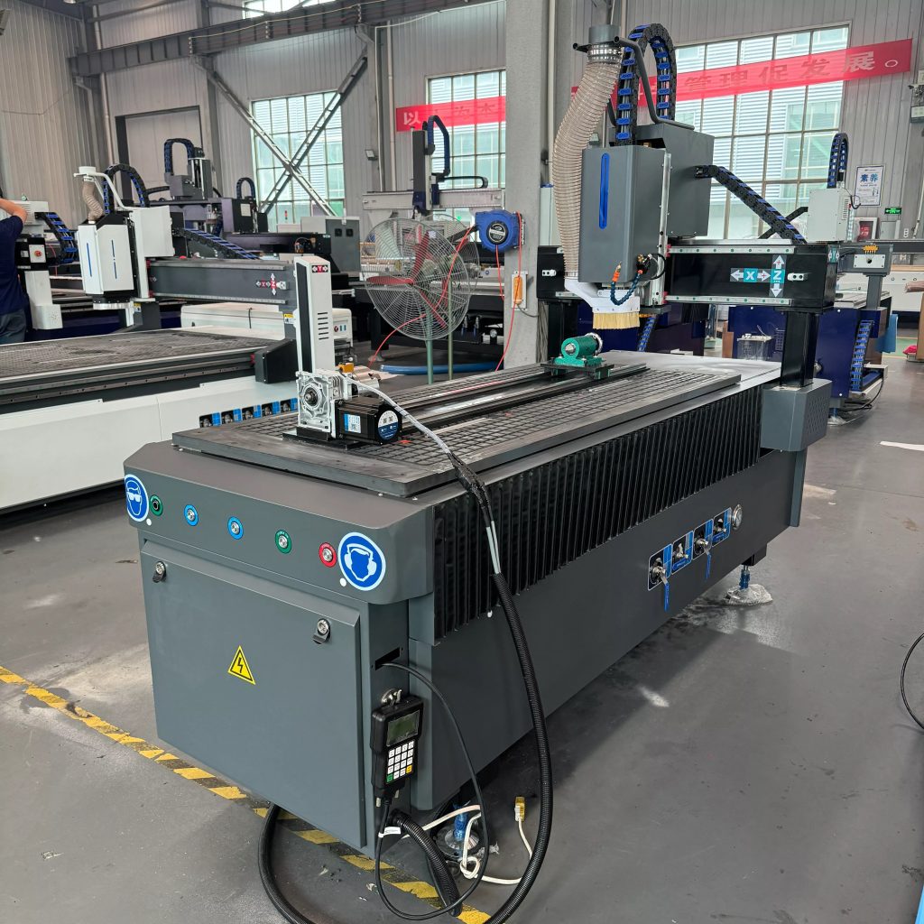 4 axis rotary cnc router machine for metal cutting
