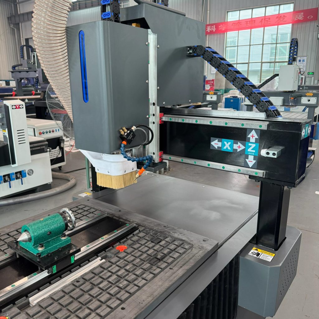 4-axis rotary cnc router machine for metal cutting