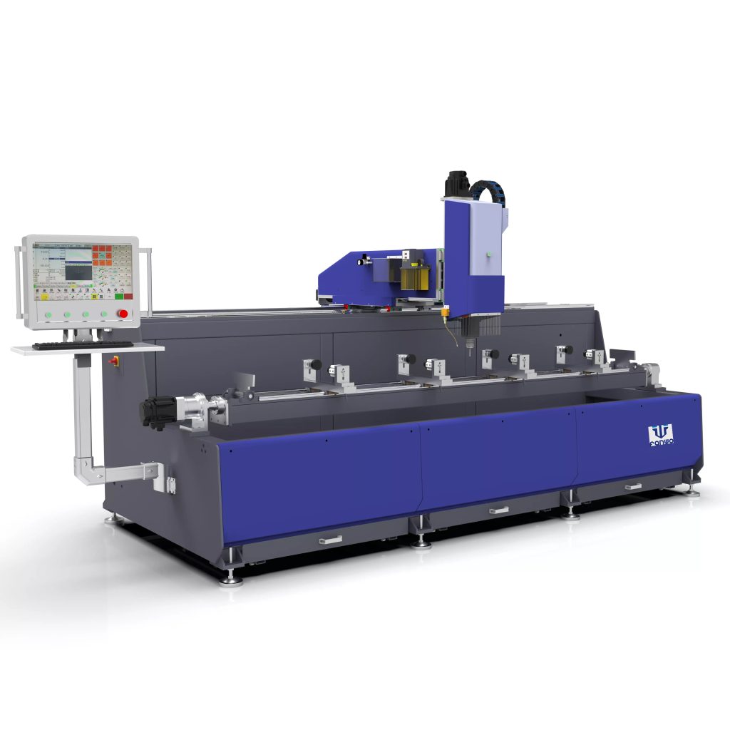 Automatic tool change aluminum profile cnc milling machine foe window and door