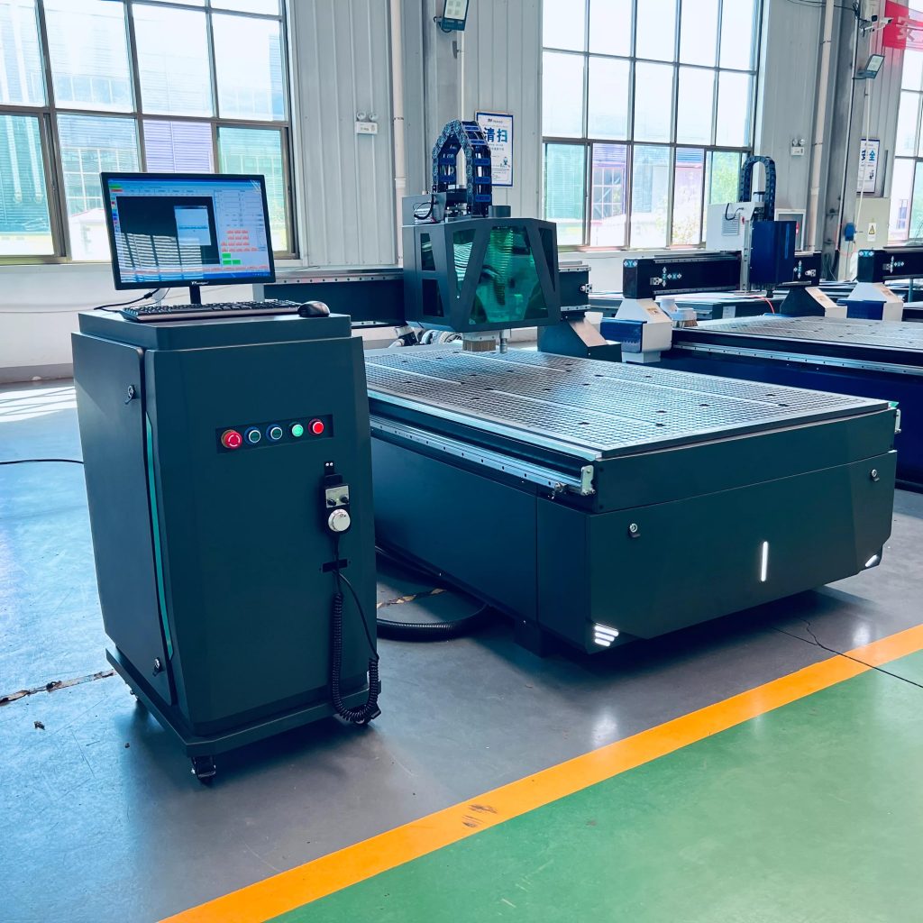 multifunctional vibrating knife cnc router machine with CCD camera 