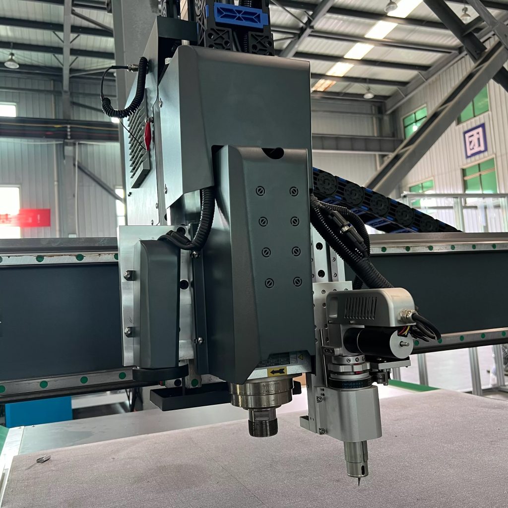 multifunctional vibrating knife cnc router machine with CCD camera