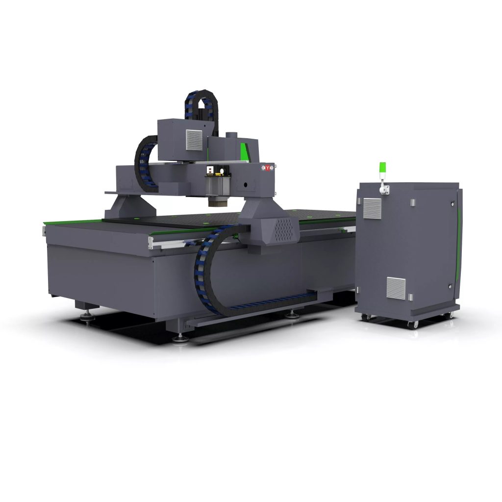 multifunctional vibrating knife cnc router machine with CCD camera 