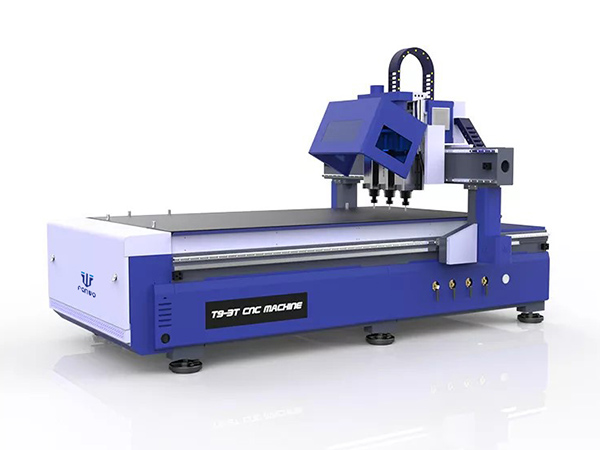 3 Spindles Pneumatic Tool Changing Cnc Router Machine