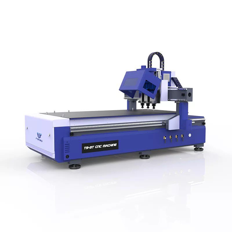 3 Spindles Pneumatic Tool Changing Cnc Router Machine