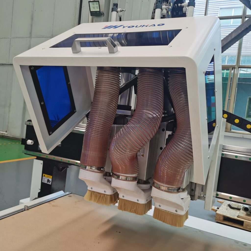3 Spindles Pneumatic Tool Changing Cnc Router Machine