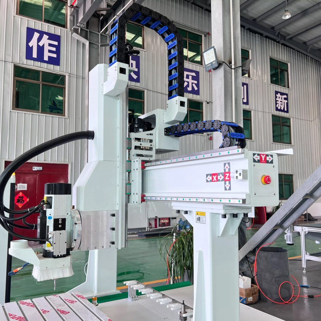 High-Precision Four-axis CNC Wood Router Machine with 180° Swing Head