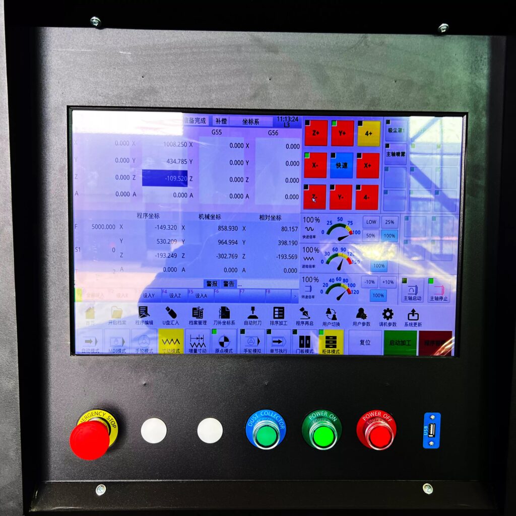 High-Precision Four-axis CNC Wood Router Machine with 180° Swing Head